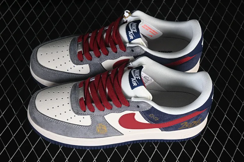 All Categories Nk Air Force 1 Air Force Series Nk Air Force 1 Low Air Force Low Nike Air Force 1'07 Low Red Navy Contrast Color Air Force One Low Casual Sneakers JP2026-153